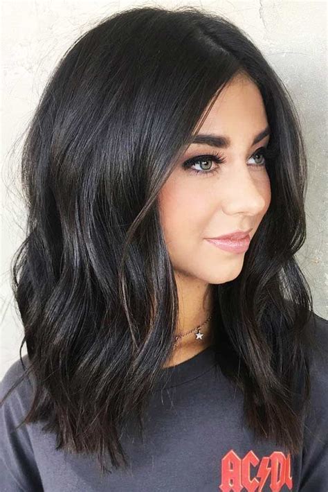 Shoulder Length Short Black Hair With Highlights - gps5inchonline