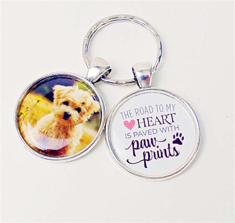 Pet Dog Photo Keychain Personalised Dog Gift Dog Lover | Etsy | Personalized dog gift ...