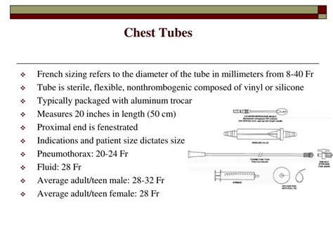 PPT - Chest Tubes: Indication to Removal Chest Tube Care and Monitoring PowerPoint Presentation ...