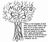 Parable Of The Mustard Seed Coloring Page sketch template