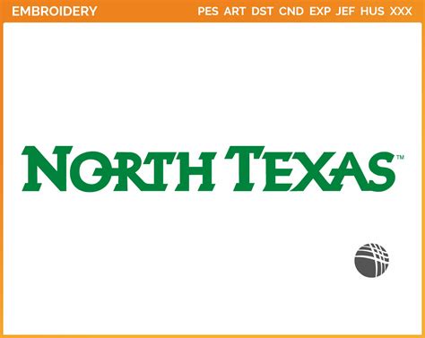 North Texas Mean Green - Wordmark Logo (2005) - College Sports Embroidery Logo in 4 sizes & 8 ...