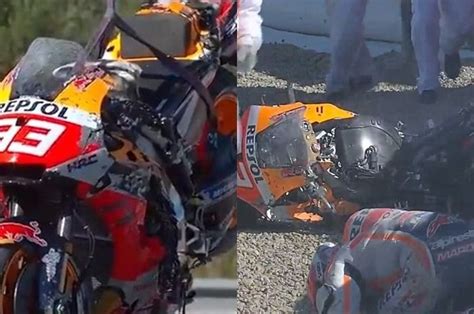 Marc Marquez Crash di FP3 MotoGP Spanyol 2021, Ternyata Gara-gara Ini ...