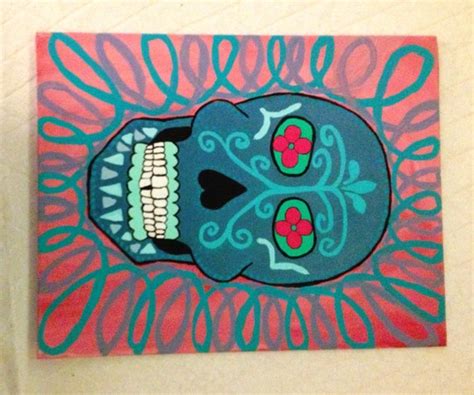 Items similar to Spanish Skull Painting on Etsy