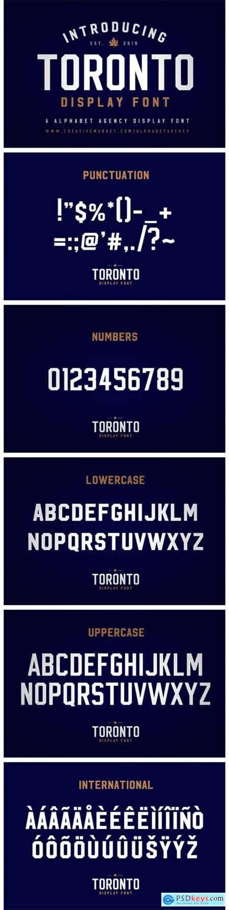 Toronto Font » Free Download Photoshop Vector Stock image Via Torrent ...