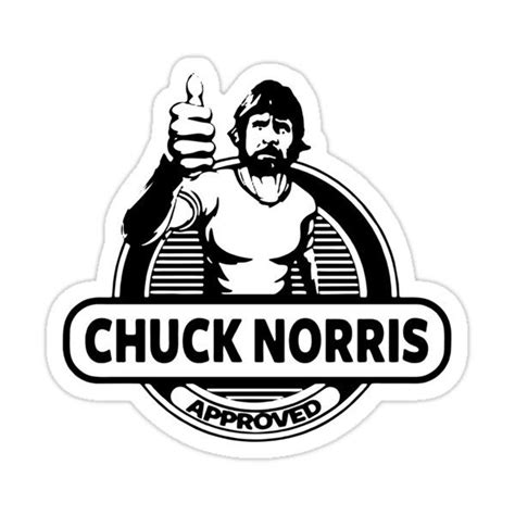 chuck norris Sticker by nacambubum | Chuck norris, Norris, Silhouette ...