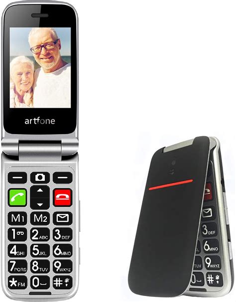 artfone CF241A Big Button Mobile Phone for Elderly, Senior Flip Mobile Phone With 2.4" LCD ...