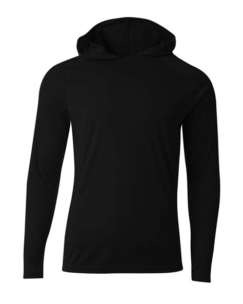 A4 N3409 | Men's Cooling Performance Long-Sleeve Hooded T-shirt | ShirtSpace