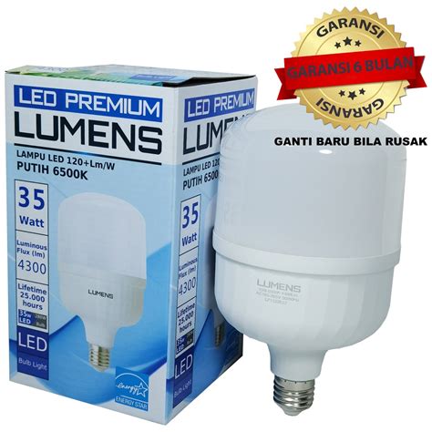 Jual Lampu LED LUMENS 35w 35 watt 35watt putih TERANG MURAH GROSIR, 115++ Lm/W (umumnya 90 Lm/W ...