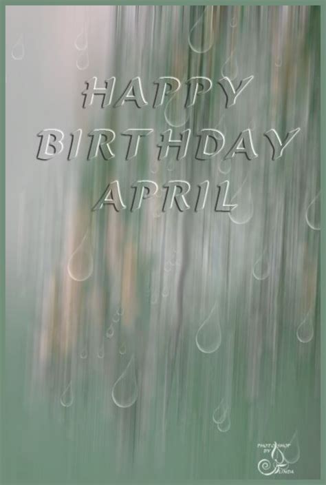 April Happy Birthday Card | Birthday cards, Happy birthday cards, Happy birthday wishes