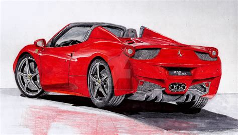 Ferrari Drawing at GetDrawings | Free download