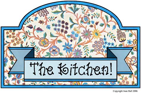 ArtbyJean - Vintage Indian Print: Make a "The Kitchen!" sign for your ...