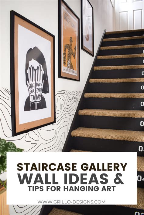 Staircase Gallery Wall : How to Hang and Arrange Art • Grillo Designs