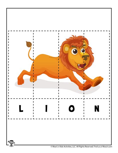 Free Printable Animal Word Puzzle for Kids | Woo! Jr. Kids Activities ...