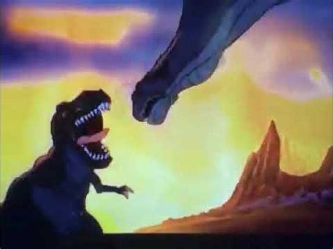 Sharptooth Vs Littlefoot’s Mom And Earthquake Scene - YouTube