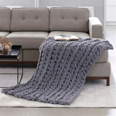 Bernat® Blanket Big™ Big Ridge Crochet Throw | Crochet for beginners blanket, Bernat blanket ...