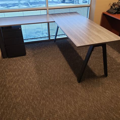 Modern L Shape Desk - NEW! | Used office furniture in Minneapolis, MN ...