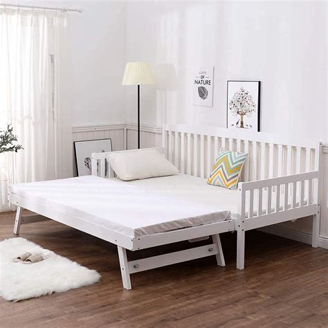 Buy SHAKER STYLE WHITE 3FT SINGLE DAYBED WITH UNDER BED GUEST TRUNDLE ...