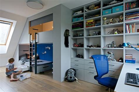 Barbora Léblová Designs A Boy's Bedroom With A Loft Bed | CONTEMPORIST