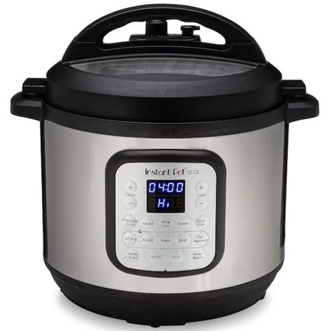 Instant Pot 8 Qt. Silver Duo Crisp Air Fryer with EPC Combo 140-0021-01 - The Home Depot