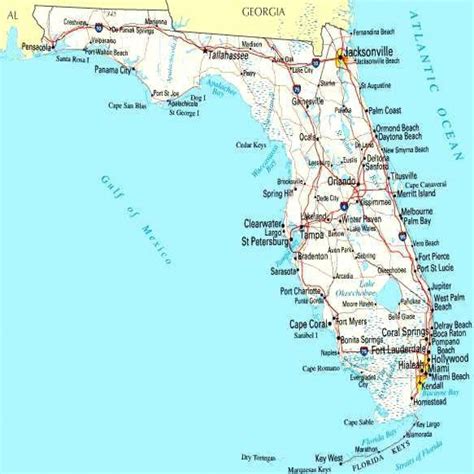 Map Of Florida West Coast Beaches - Printable Maps