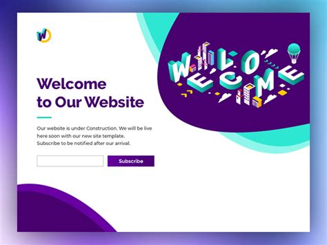 Welcome Page by Ridoy Saha on Dribbble