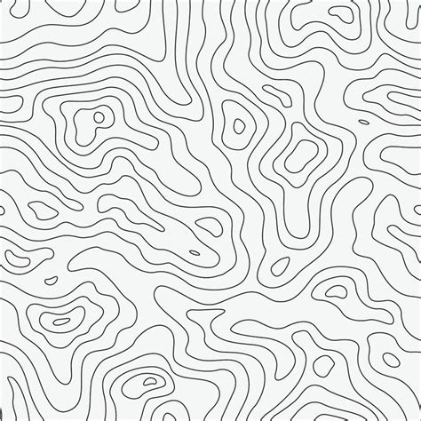 Topographic Contours Wall Mural Map Wall Mural Topographical - Etsy | Vector background pattern ...