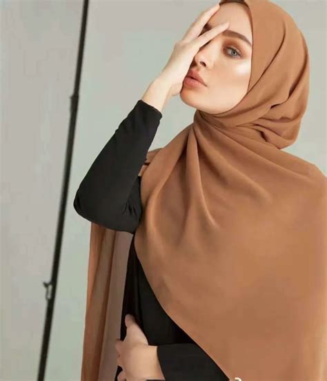 2018 Women Scarf Muslim Hijab Scarf Chiffon Hijab Plain Silk Shawl ...