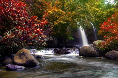 Download Fall Nature Waterfall 4k Ultra HD Wallpaper