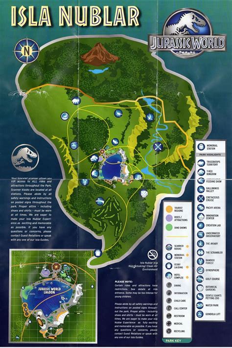 Jurassic world map from i 3 #islanublar #travelmap #tourismmap #usa #jurassicworld Jurassic ...