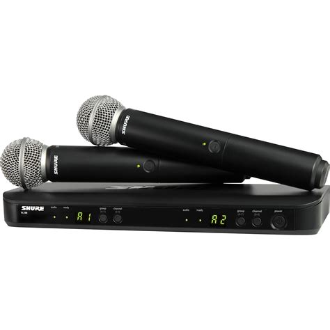 Shure BLX288/SM58 Wireless Dual Vocal System with two SM58 Handheld Transmitters Band H11 ...