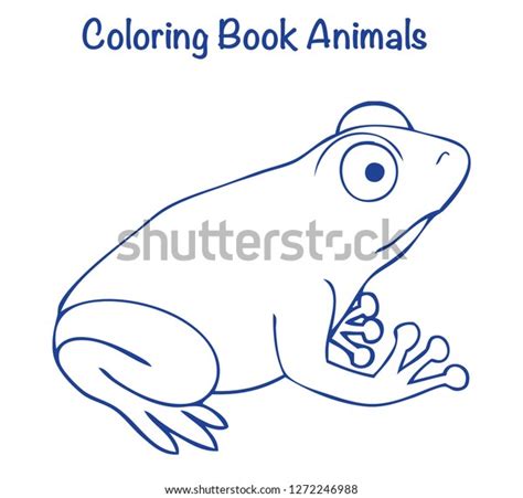 Coloring Book Animals Stock Vector (Royalty Free) 1272246988 | Shutterstock