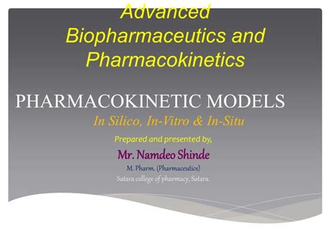 Pharmacokinetic models | PPT