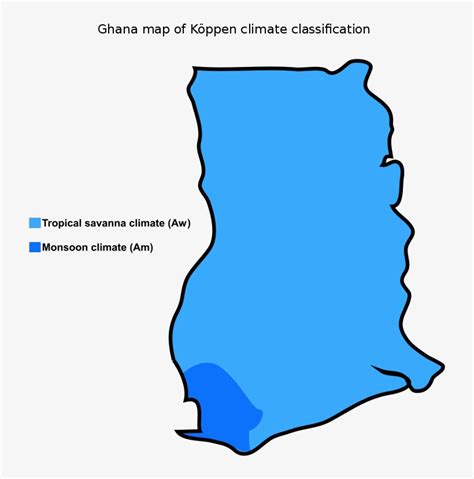 Ghana Map Of Köppen Climate Classification - Climate Map Of Ghana ...