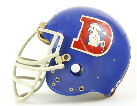 Lot Detail - 1982-92 Denver Broncos #55 Riddell Game Worn Helmet (MEARS LOA)