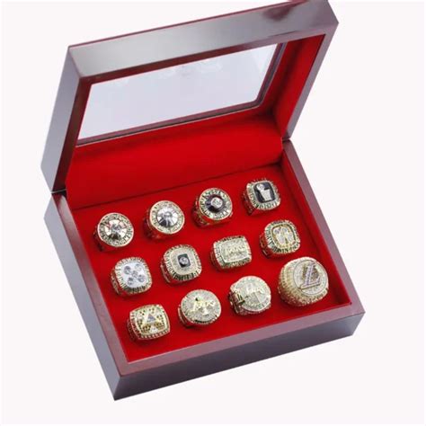 12 Los Angeles Lakers NBA championship rings set - MVP Ring