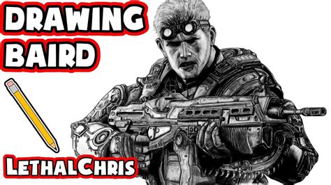 Drawing Baird - Gears of War: Judgment Fan Art Time Lapse - YouTube