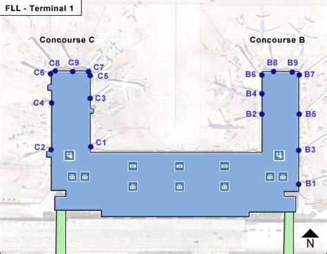 Fort Lauderdale Hollywood Airport FLL Terminal 4 Map