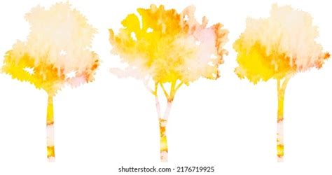 Trees Watercolor Silhouette Isolated Vector Stock Vector (Royalty Free ...