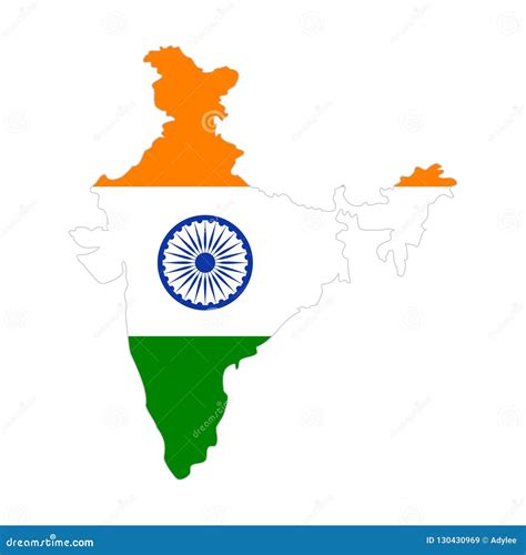 Stock Vector India Map Icon Vector Illustration 4 Stock Image - Illustration of overview, ashok ...