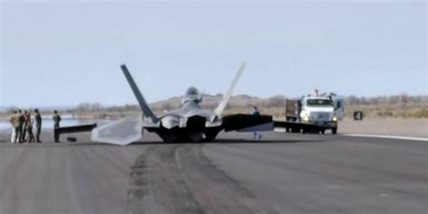 Elmendorf F-22A Raptor crash lands at NAS Fallon after alleged left engine flameout - The ...