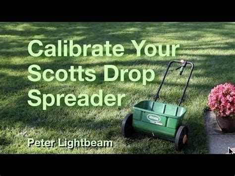 Scotts Drop Spreader Calibration - YouTube