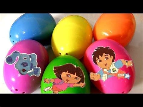 6 Nickelodeon Surprise Eggs Diego Backyardigans Blue's Clues Dora the ...