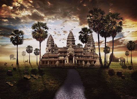 HD wallpaper: cambodia, khmer, tourism, angkor, old, asia, tree, plant, architecture | Wallpaper ...