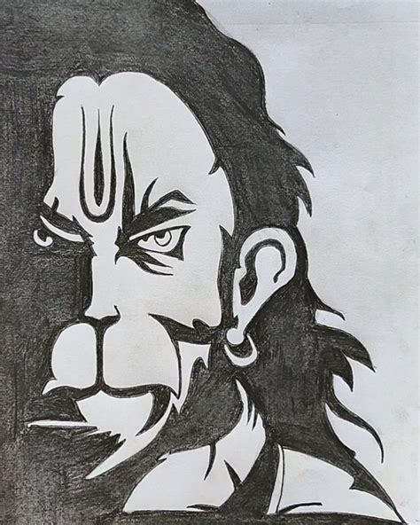 Lord Hanuman Drawing with Pencil. | Easy love drawings, Easy drawings, Pencil drawing images