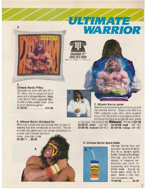 1990 WWF Merchandise Catalog – Retro Ramblings