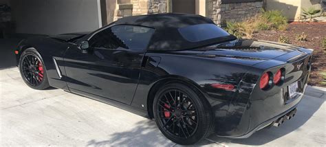 Corvette Wheels - CV08B C6 ZR1 Wheels - Satin Black Corvette Rims