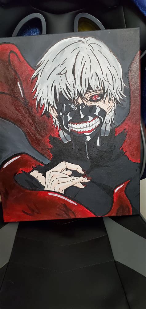 Acrylic kaneki painting 209547-Kaneki acrylic painting - Pixtabestpictzeuq