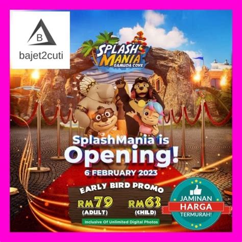 [OPENING PROMO] Splash Mania Gamuda Cove Waterpark Ticket | Shopee Malaysia