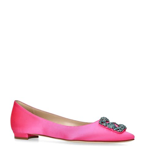 Manolo Blahnik Hangisi Flats | Harrods OM