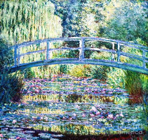 Monet Bridge Over Water Lilies - Mural Wall